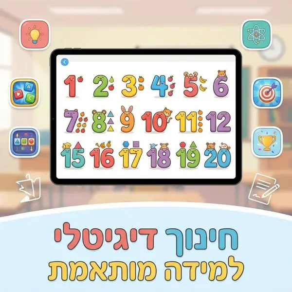 לימוד מספרים וחשבון באנימציה